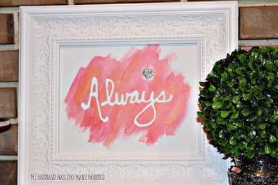Watercolor Valentine's Day Craft