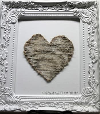Twine Valentine's Day Crafts