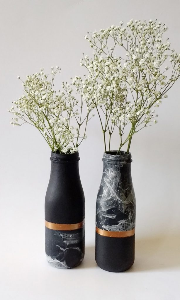 DIY Copper and Marble Vase