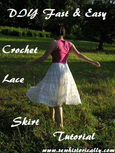 DIY Crochet Lace Skirt