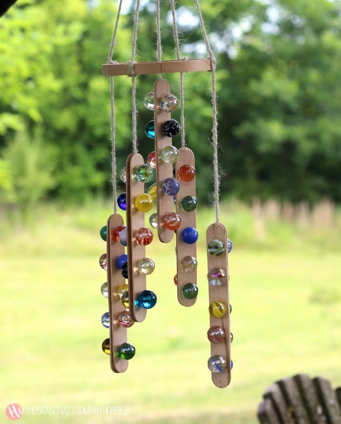 DIY Marble Suncatcher Mobile