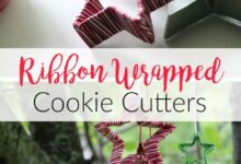 Pin Ribbon Wrapped Cookie Cutters